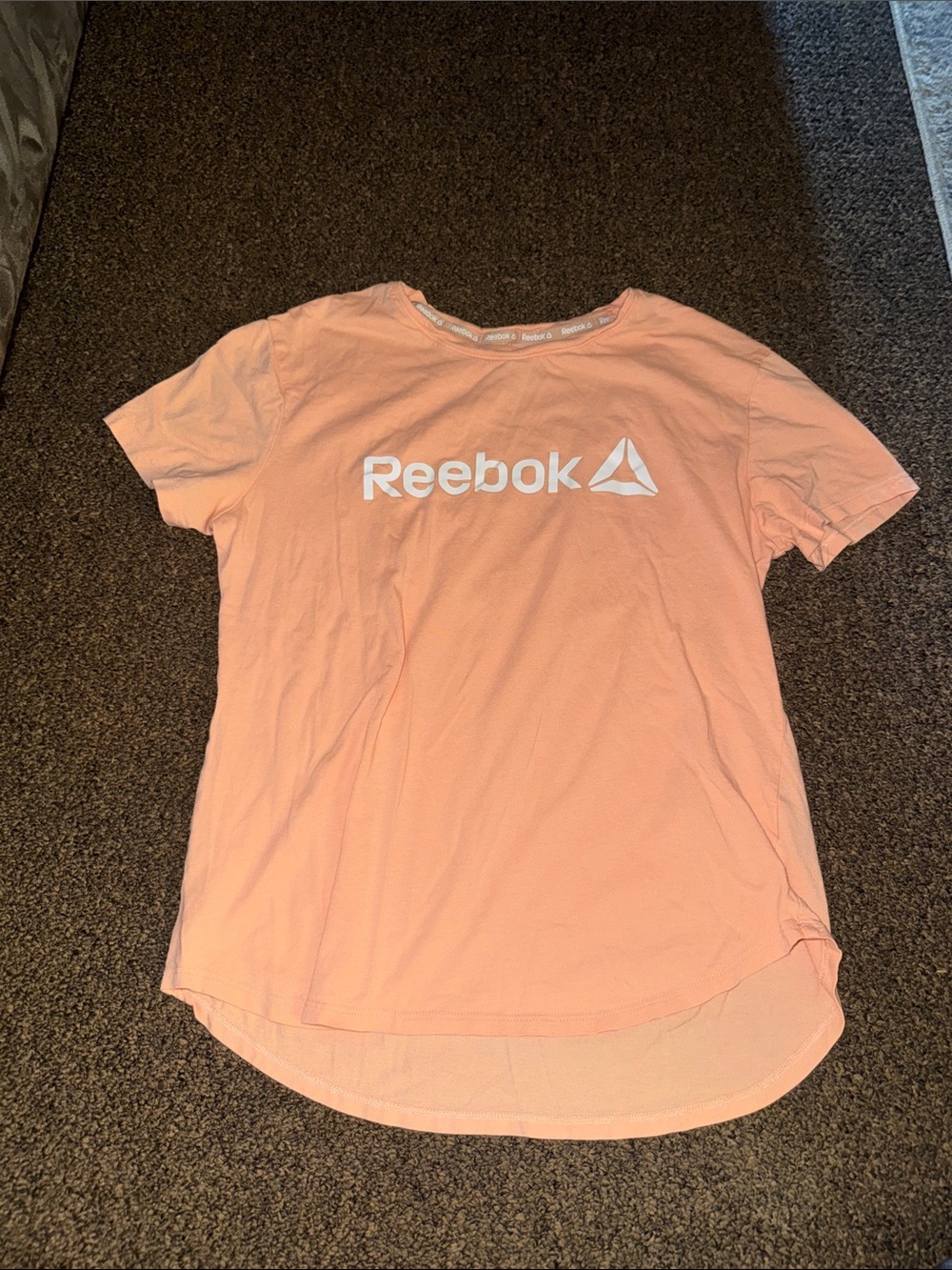Reebok Peach Logo Short Sleeve Tee